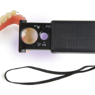 LUPA DE MANO TIPO RELOJERO CON LUZ 30-60 AUMENTOS