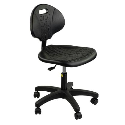 SILLA PUESTO DE TRABAJO - CON RUEDAS - NEGRA - 1 REGULACION