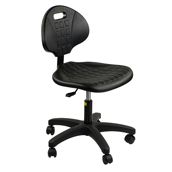 SILLA PUESTO DE TRABAJO - CON RUEDAS - NEGRA - 1 REGULACION