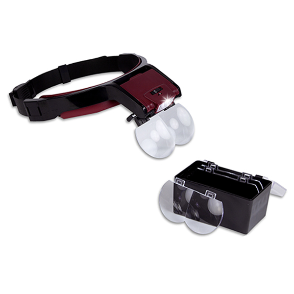 lupa de aumento con iluminación frontal