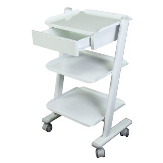 Carro con 3 baldas y 3 enchufes con cajón