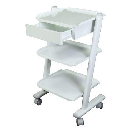 Carro con 3 baldas y 3 enchufes con cajón