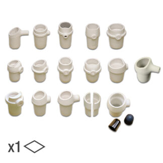 crisoles oxido silicio